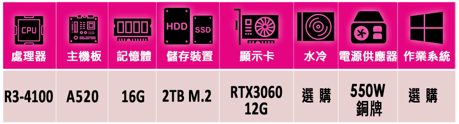微星平台 R3四核GeForce RTX3060{八門魔Z}
