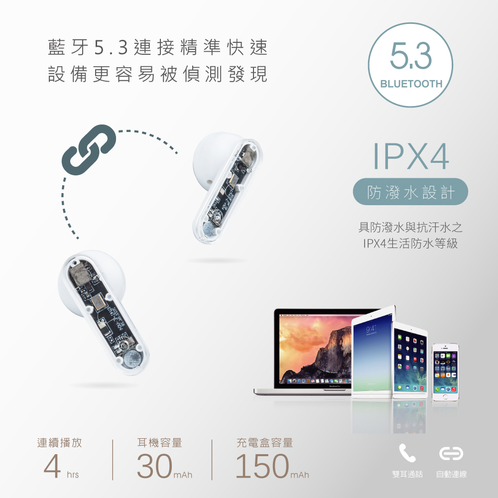 藍牙5.3連接精準快速