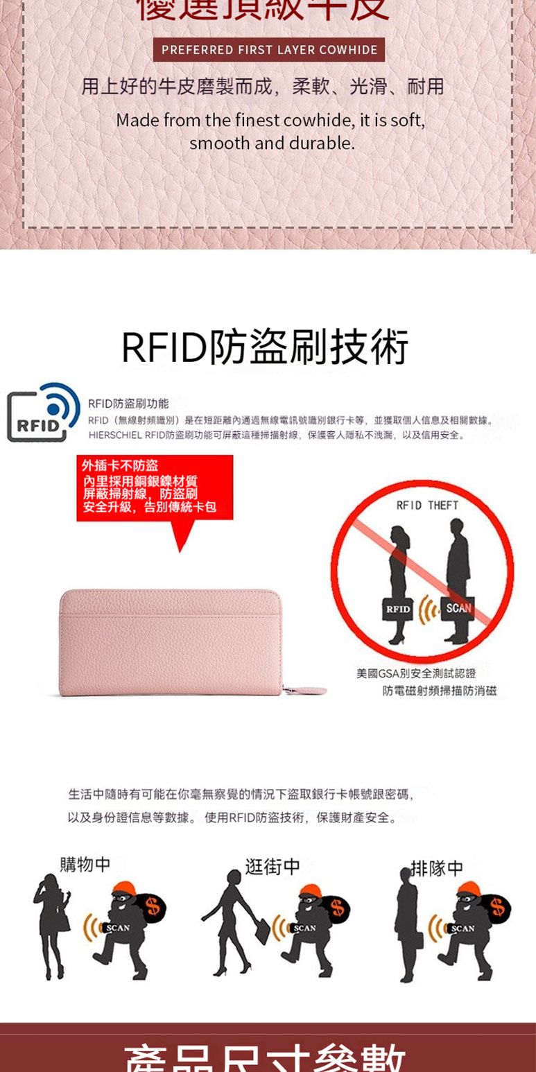 HIERSCHIEL RFID防盜刷功能可屏蔽這種掃描射線,保護客人隱私不洩漏,以及信用安全。