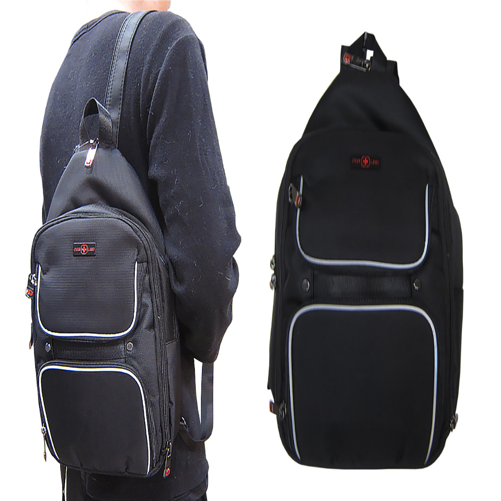 OverLand 胸背包小容量主袋+外袋共四層防水尼龍布內水
