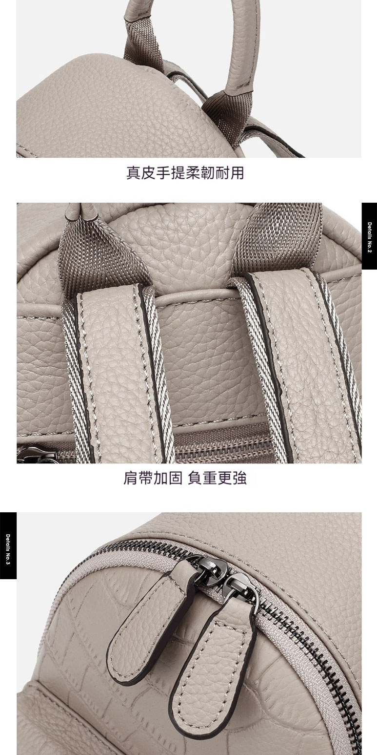 真皮手提柔韌耐用 肩帶加固 負重更強 