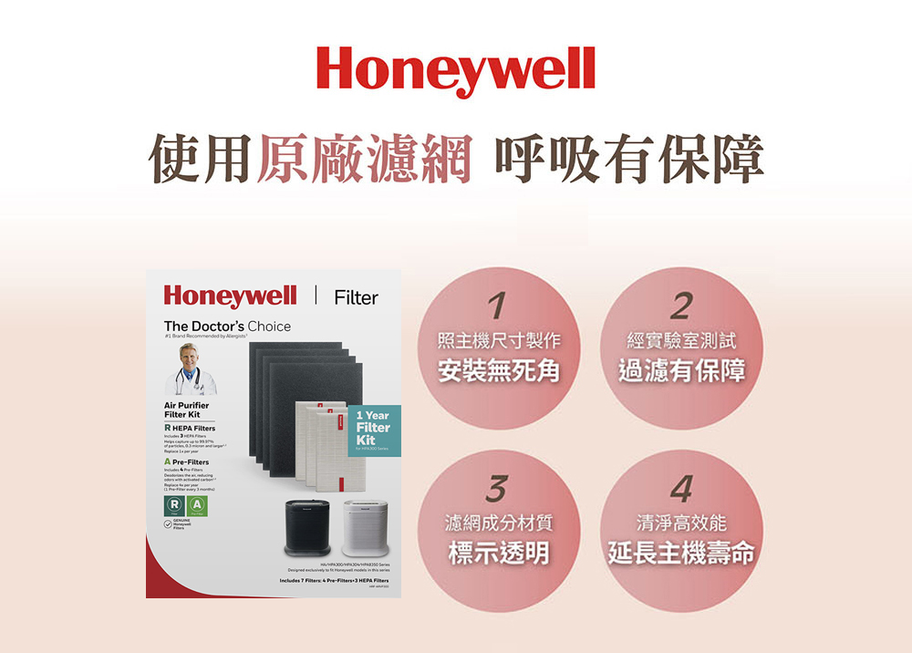 Honeywell 一年份耗材組 HRF-ARVP300(適