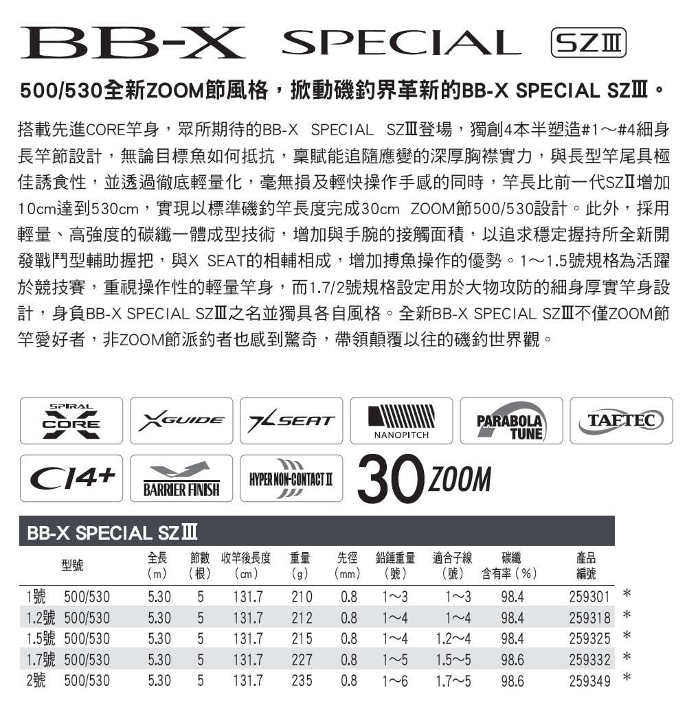 SHIMANO BB-X SPECIAL SZIII 1.2