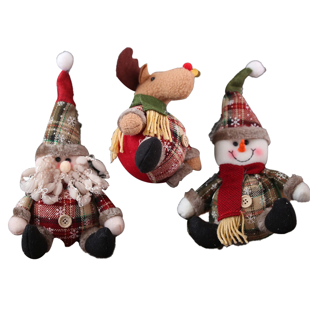GIFTME5 聖誕玩偶掛件3款入(聖誕樹裝飾 聖誕節 交換