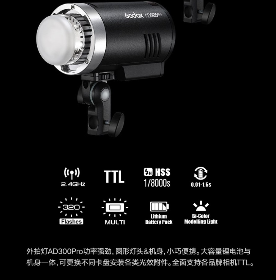 Godox 神牛 S級福利品 AD300Pro TTL 專業