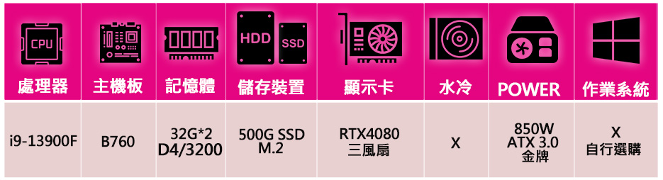 微星平台 i9二四核Geforce RTX4080{龍之守護
