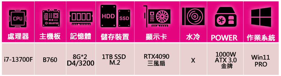 微星平台 i7十六核Geforce RTX4090 Win1
