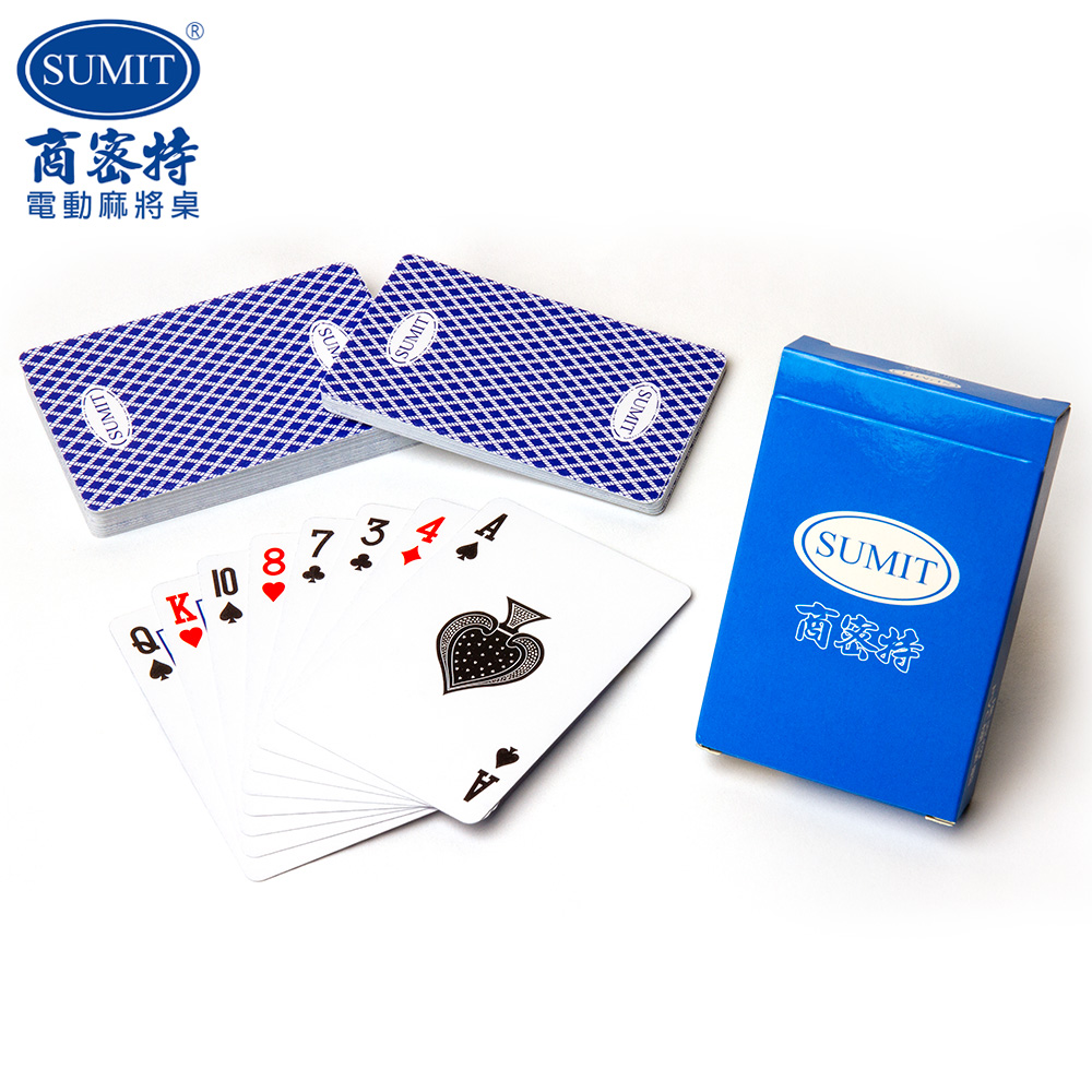 商密特 PVC 藍色版 撲克牌(５盒入)品牌優惠