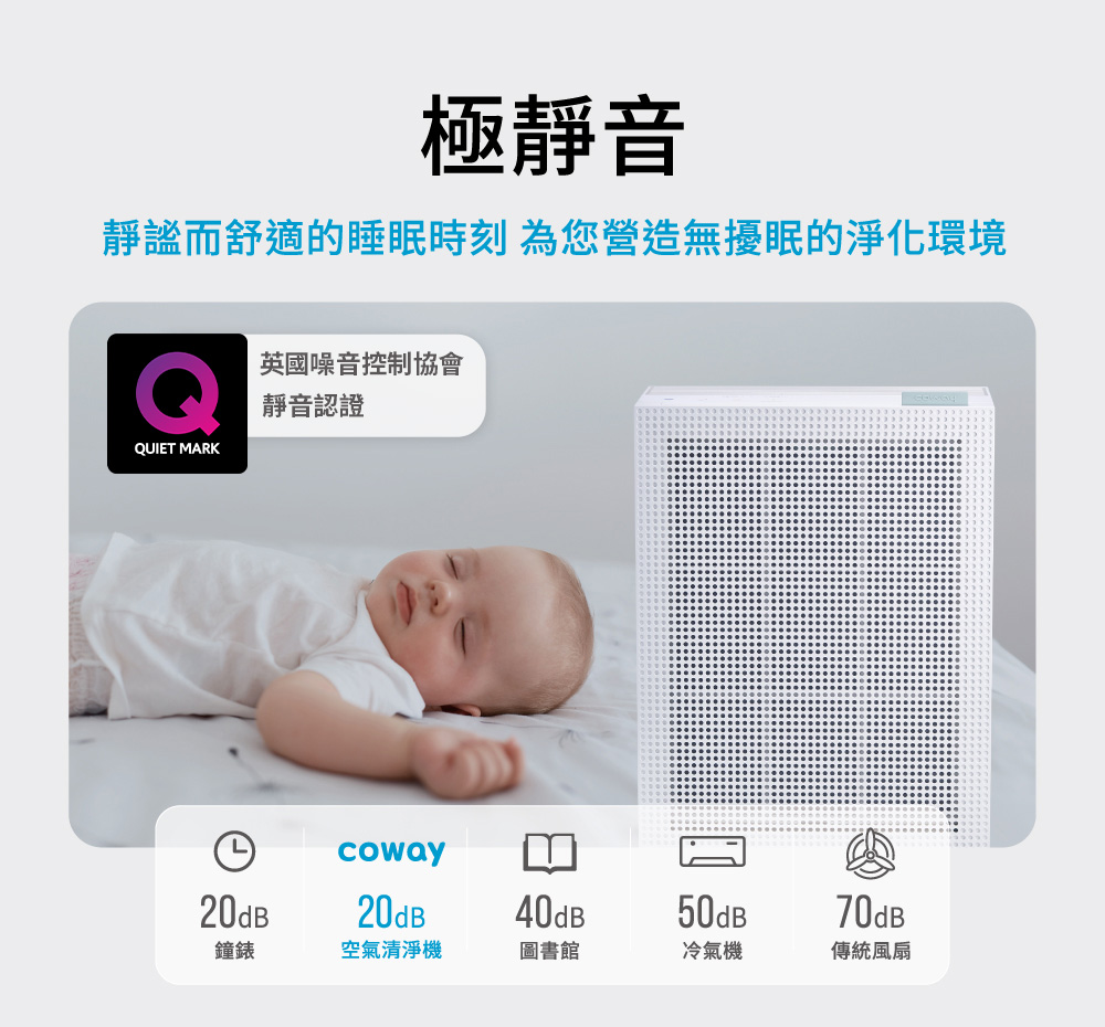 靜謐而舒適的睡眠時刻 為您營造無擾眠的淨化環境