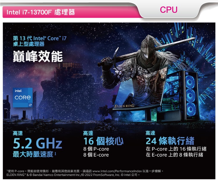 技嘉平台 i7十六核GeForce RTX 4060{絕光戰