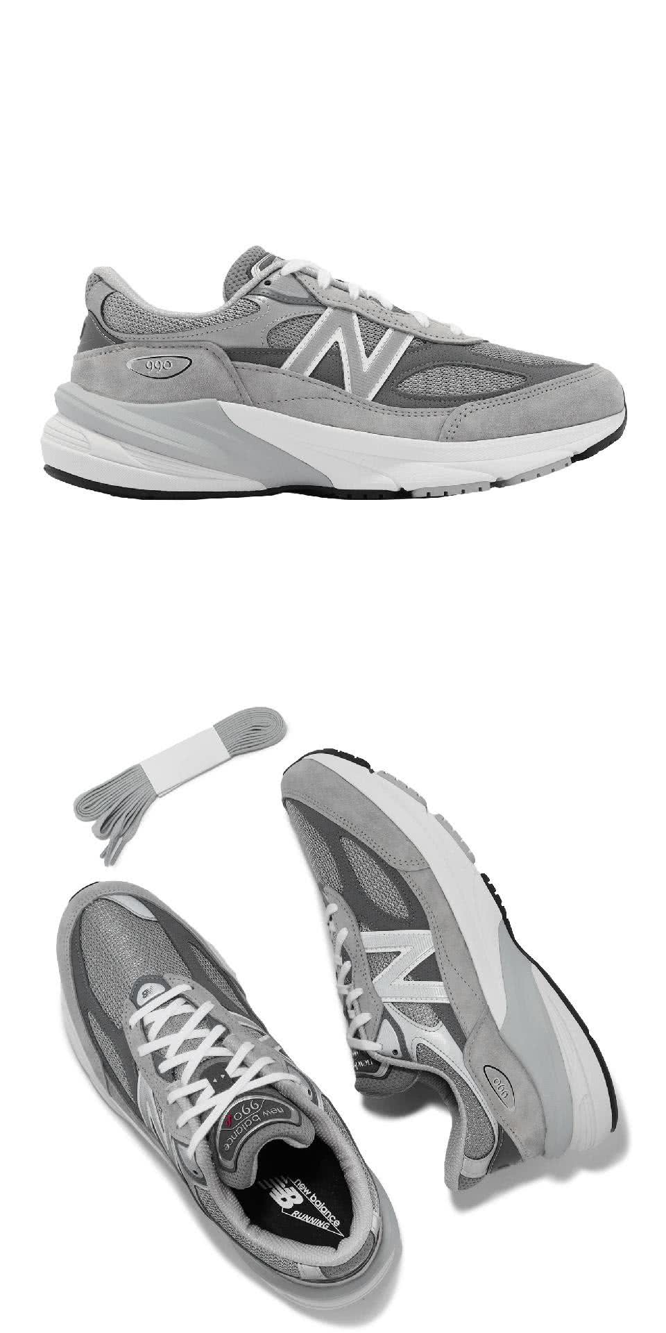 NEW BALANCE 休閒鞋 990 V6 男鞋 元祖灰 