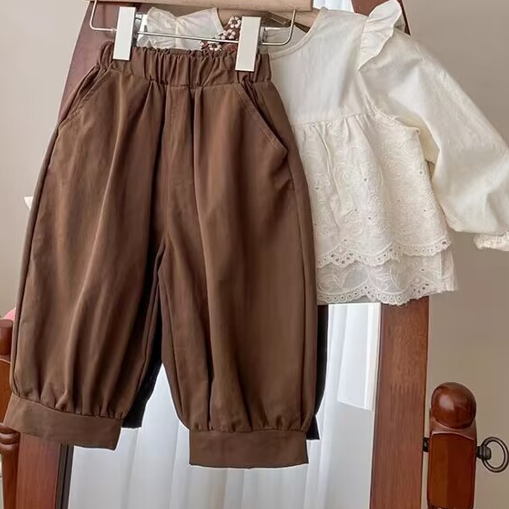 Arbea 女童休閒褲子兩件式套裝(秋冬款)好評推薦