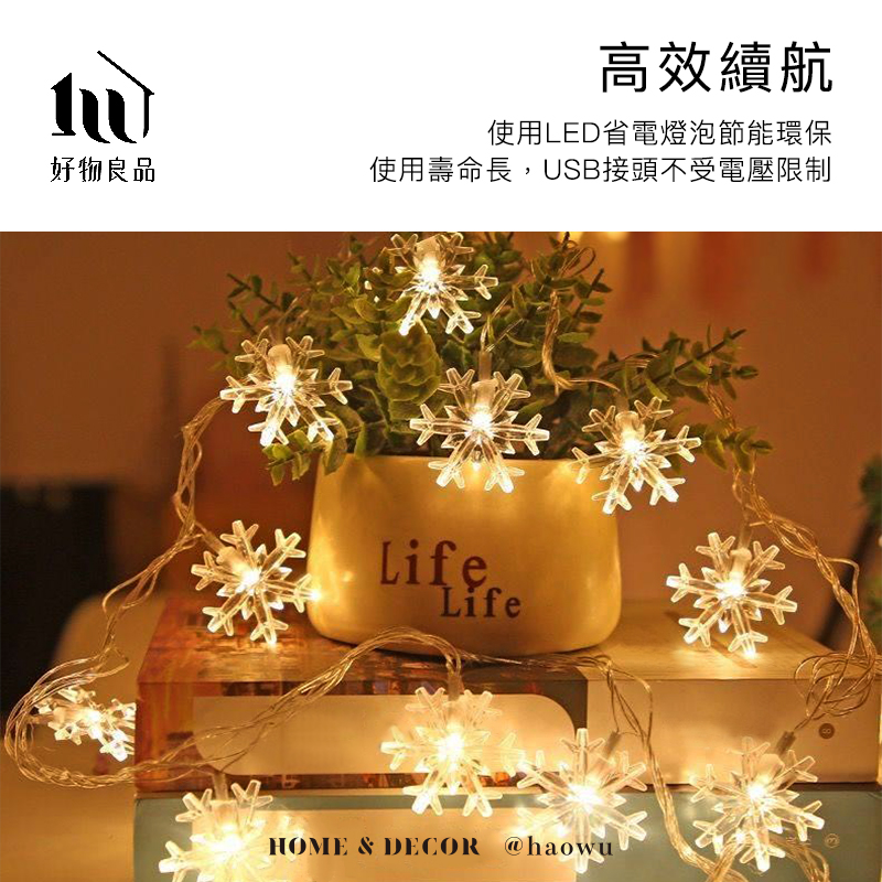 好物良品 6米_LED聖誕節氣氛裝飾透明燈串(五款任選｜聖誕