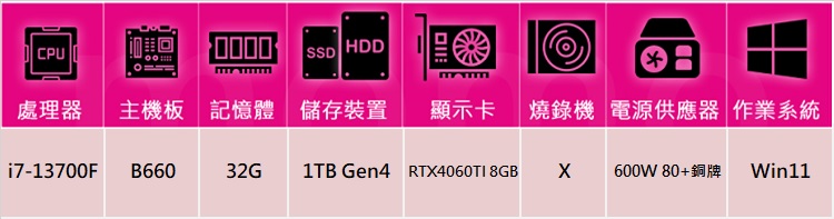 NVIDIA i7十六核GeForce RTX 4060TI