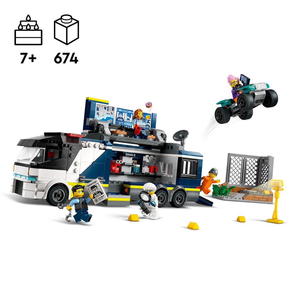 LEGO 樂高 城市系列 60418 警察行動刑事實驗室(職