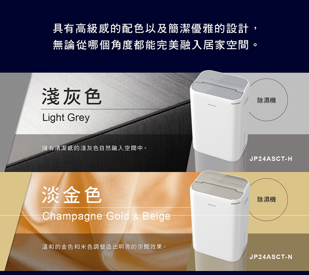 DAIKIN 大金 12L 1級能效除濕機-灰色上蓋(JP2