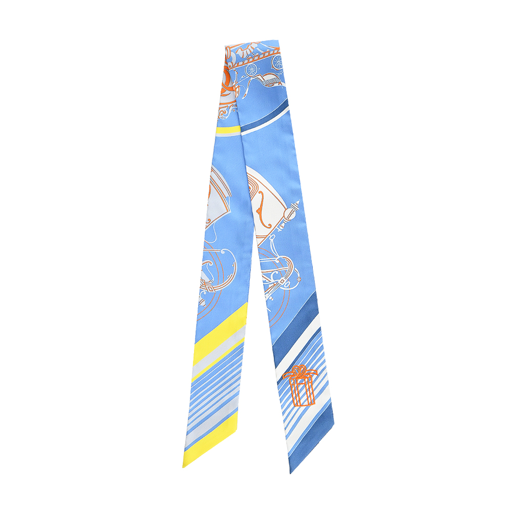 Hermes 愛馬仕 Ex-Libris 刺繡Twilly絲