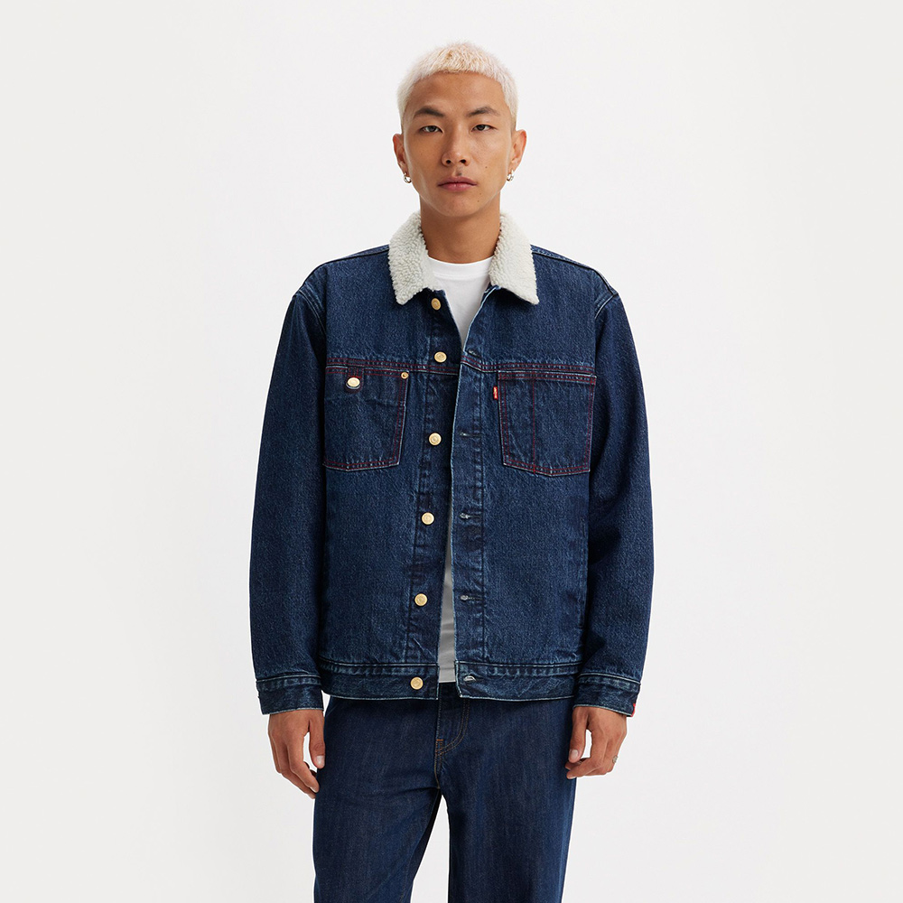 LEVIS Levis 男款 毛領牛仔外套 / 復古寬鬆版型