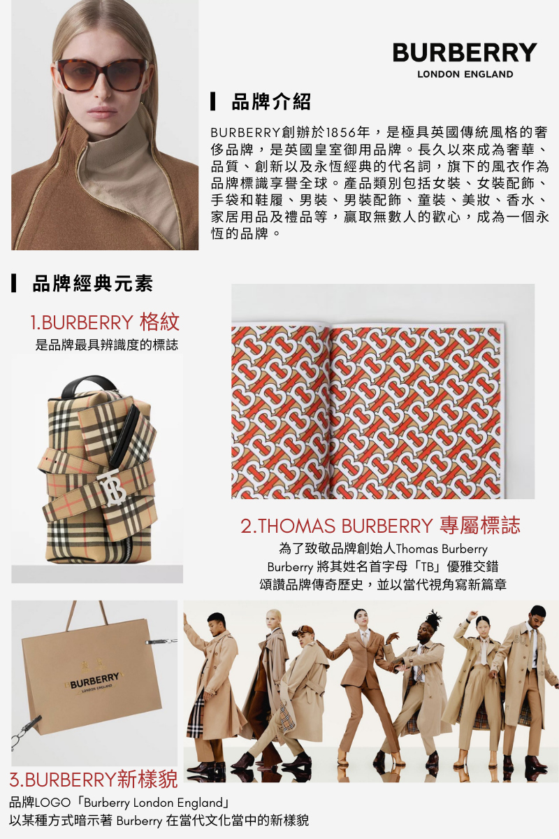 BURBERRY 巴寶莉 膠框太陽眼鏡(BE4410-300