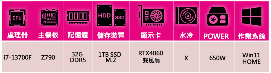 微星平台 i7十六核Geforce RTX4060 WiN1