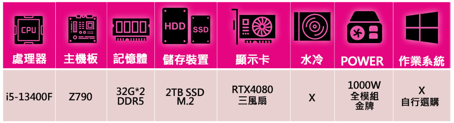 微星平台 i5十核Geforce RTX4080{烈焰之翼}