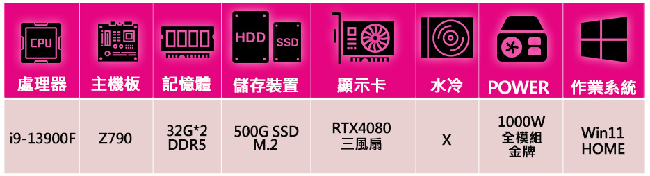 微星平台 i9二四核Geforce RTX4080 WiN1