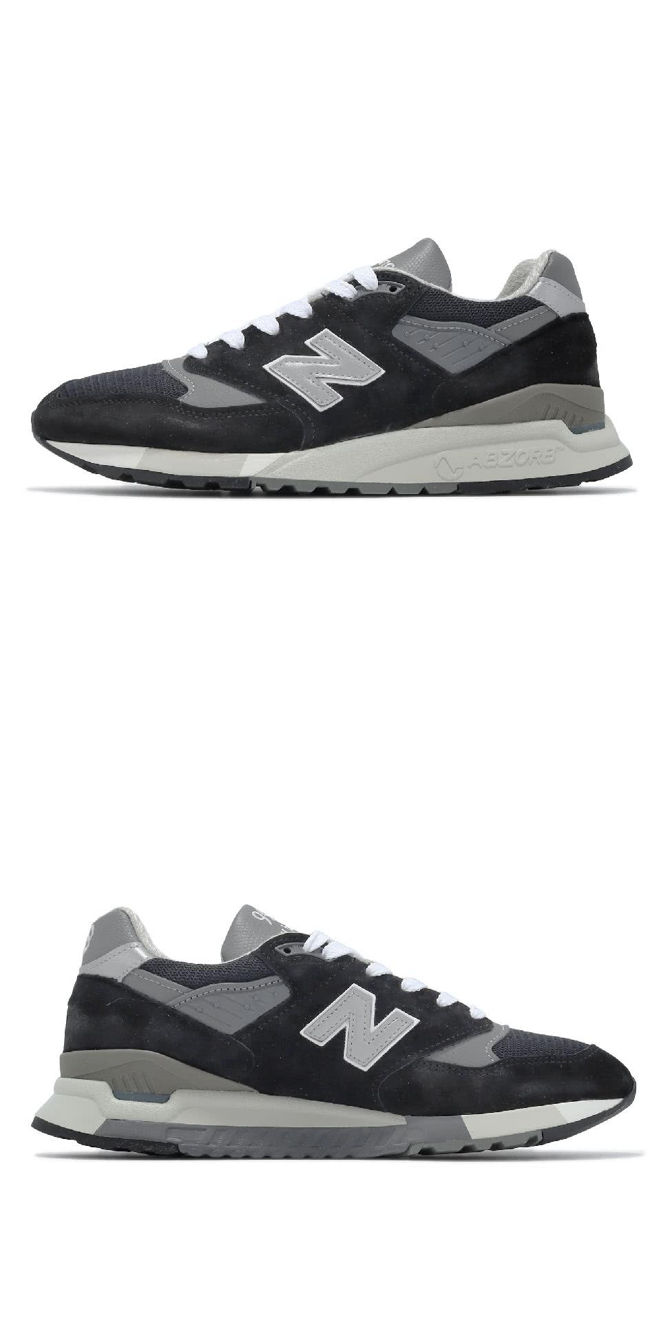 NEW BALANCE 休閒鞋 998 男鞋 黑 銀 緩震 