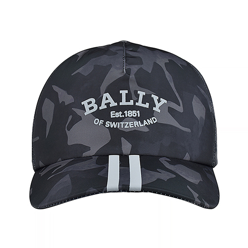 BALLY BALLY立體字母LOGO迷彩印花搭線條設計尼龍