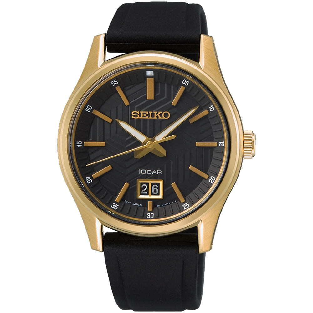 SEIKO 精工 CS系列 大視窗日期腕錶(6N76-00K