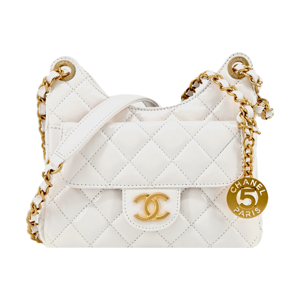 CHANEL 香奈兒 Hobo Bag 經典雙C LOGO菱