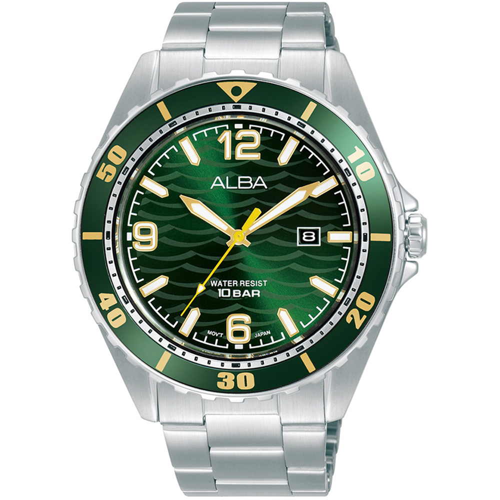 ALBA 雅柏 波紋潛水風格時尚手錶-44mm(VJ32-X