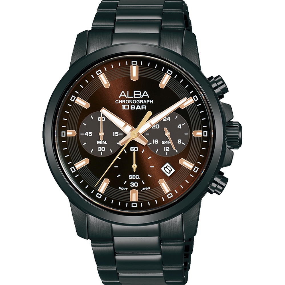ALBA 雅柏 ACTIVE 三眼計時手錶-42mm 新年禮