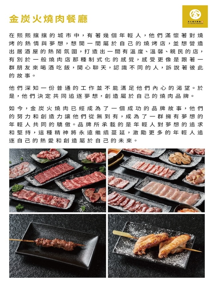 金炭火燒肉餐廳 「全台多點」金炭火燒肉餐廳-熱門加點牛肉小菜