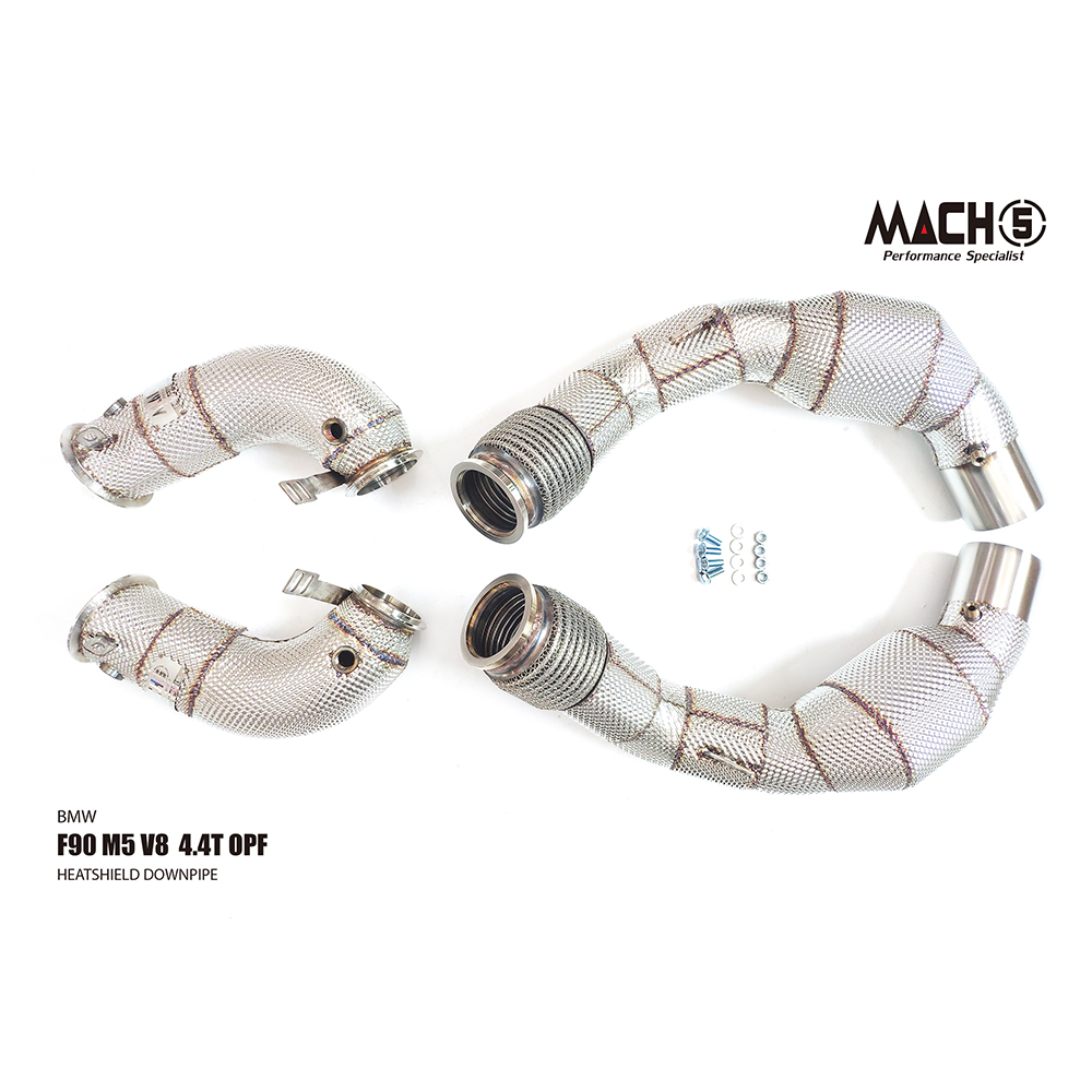 Mach5 BMW F90 高流量帶三元催化排氣管(M5 V