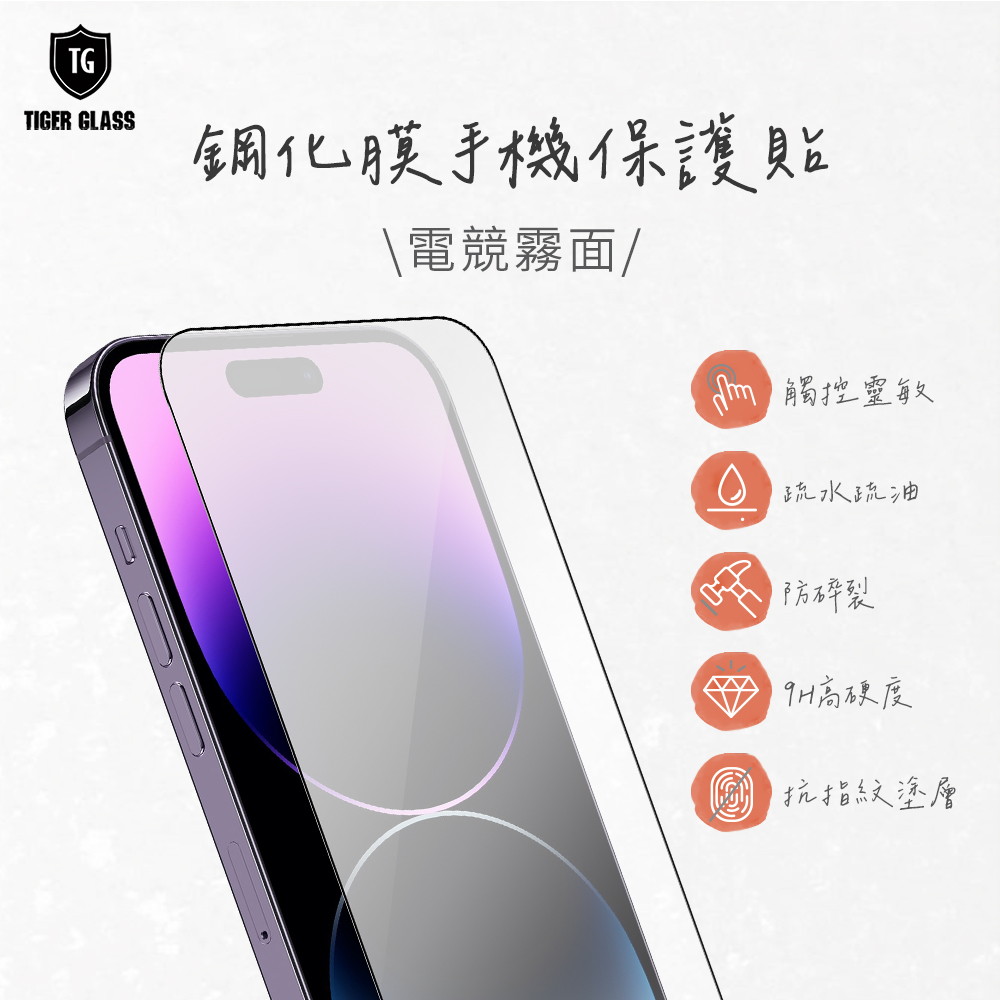T.G ASUS ROG Phone 8 電競霧面9H滿版鋼