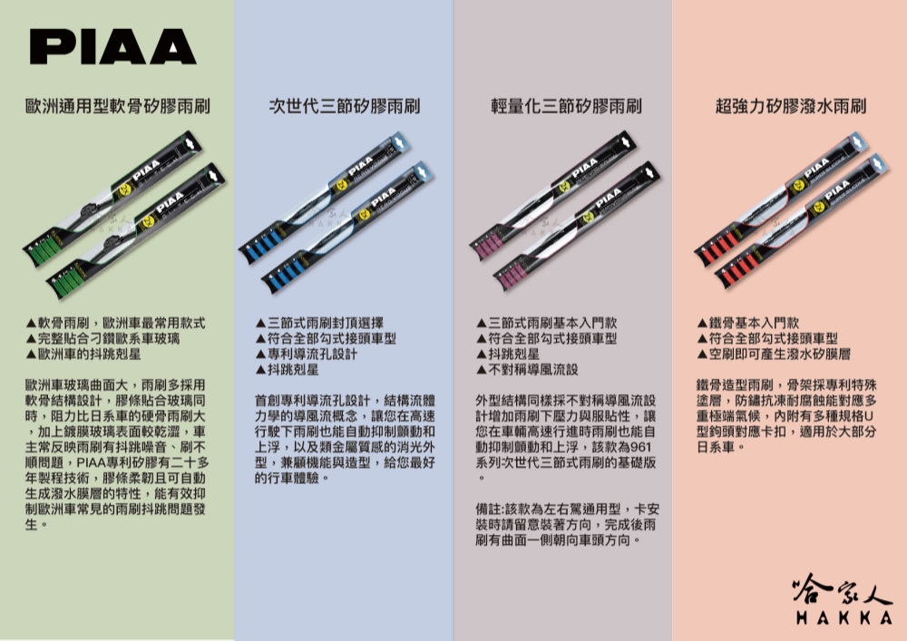 PIAA INFINTI QX4 FLEX輕量化空力三節式撥