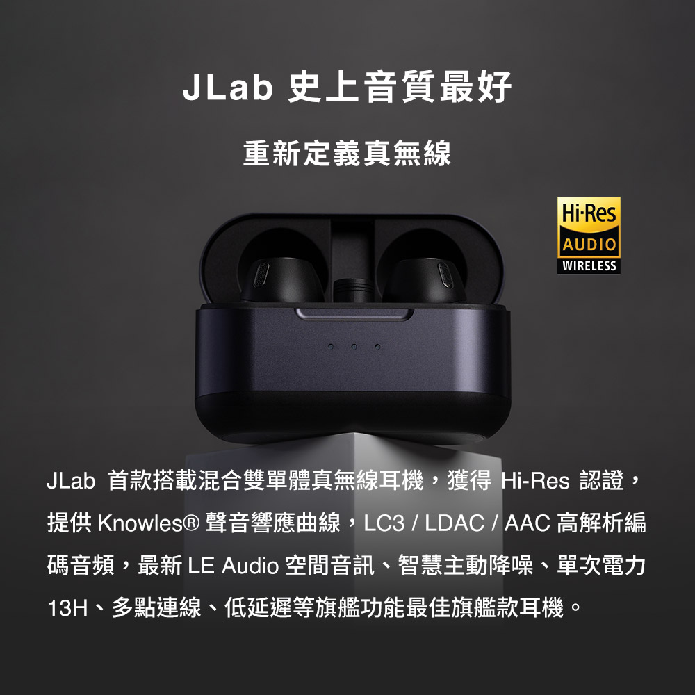 提供 Knowles聲音響應曲線,LC3  LDAC  AAC 高解析編