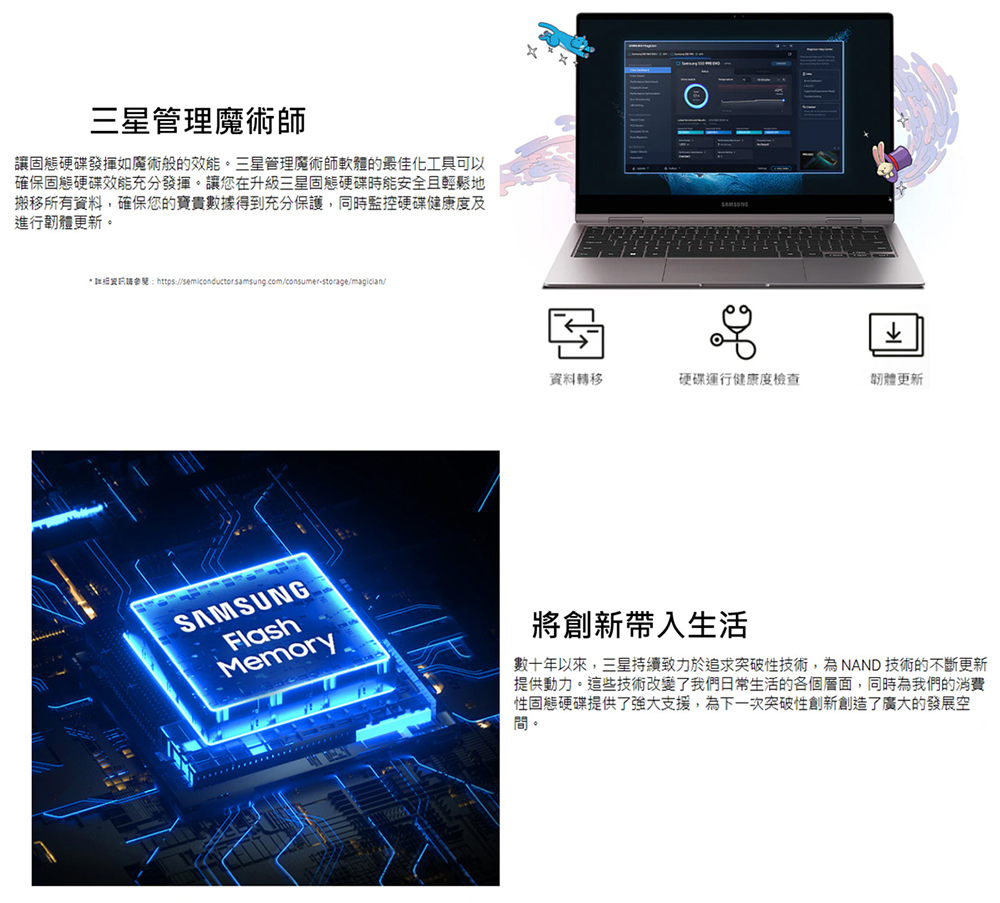 該根資訊時參閱 httpssemiconductorsamsung.comconsumerstoragemagician