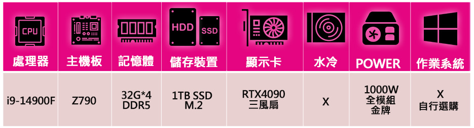 微星平台 i9二四核Geforce RTX4090{彩虹果}