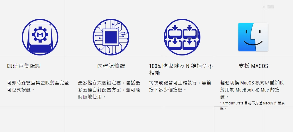 Armoury Crate 目前不支援 MacOS 作業系