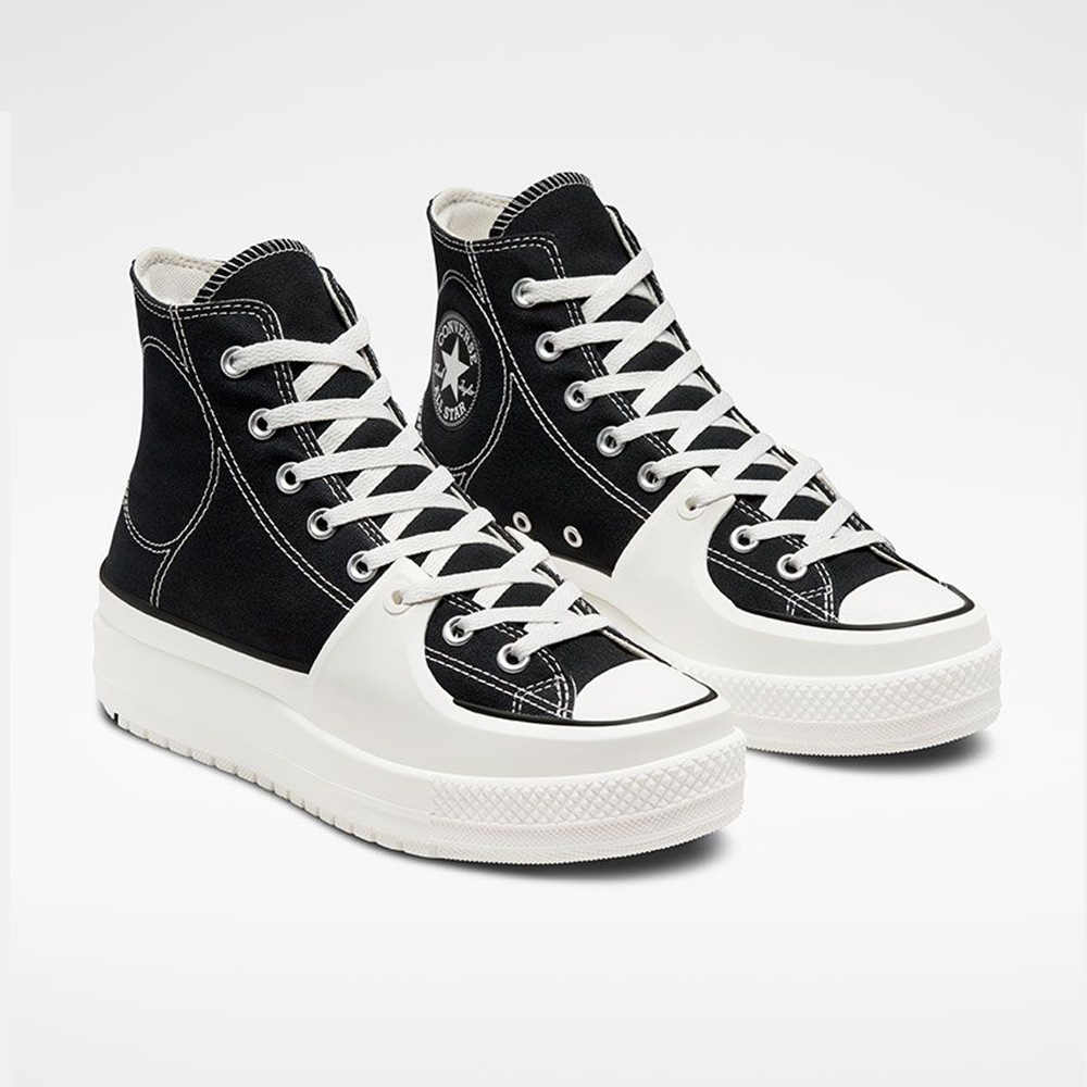 CONVERSE 男鞋 女鞋 黑白色 帆布鞋 高筒 厚底 增