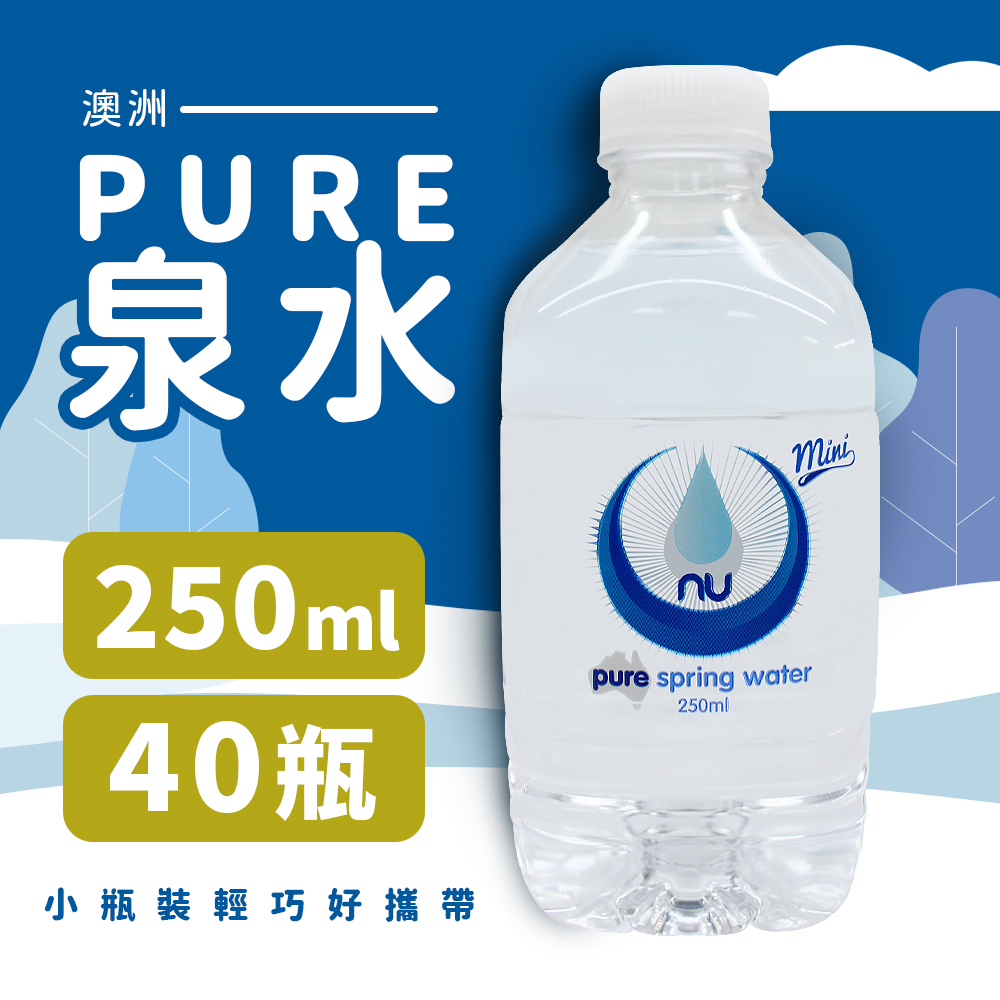 美式賣場 Nu-Pure 泉水 2箱組(250ml*40瓶/