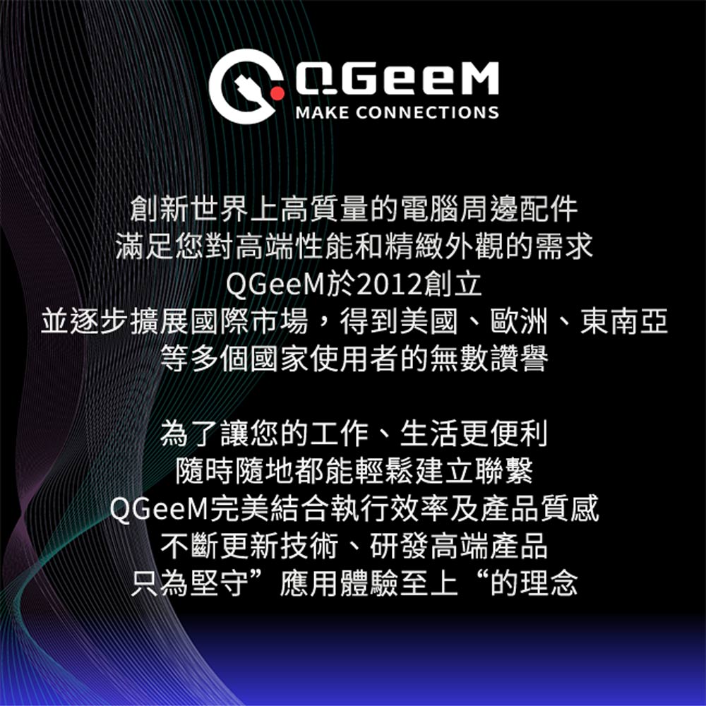 QGeeM 雙頭Type-C 6合1/USB/SD/TF電腦