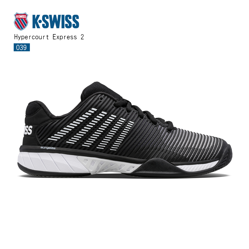 K-SWISS 網球鞋 黑白 男鞋 透氣輕量 Hyperco