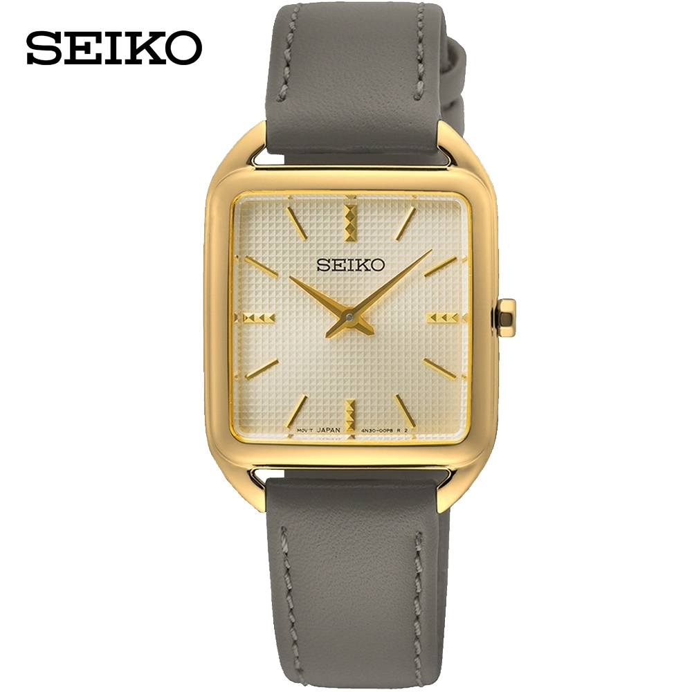 SEIKO 精工 CS系列 簡約方形女錶(4N30-00L0