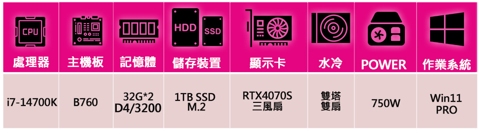 微星平台 i7二十核 RTX4070 SUPER 3X Wi