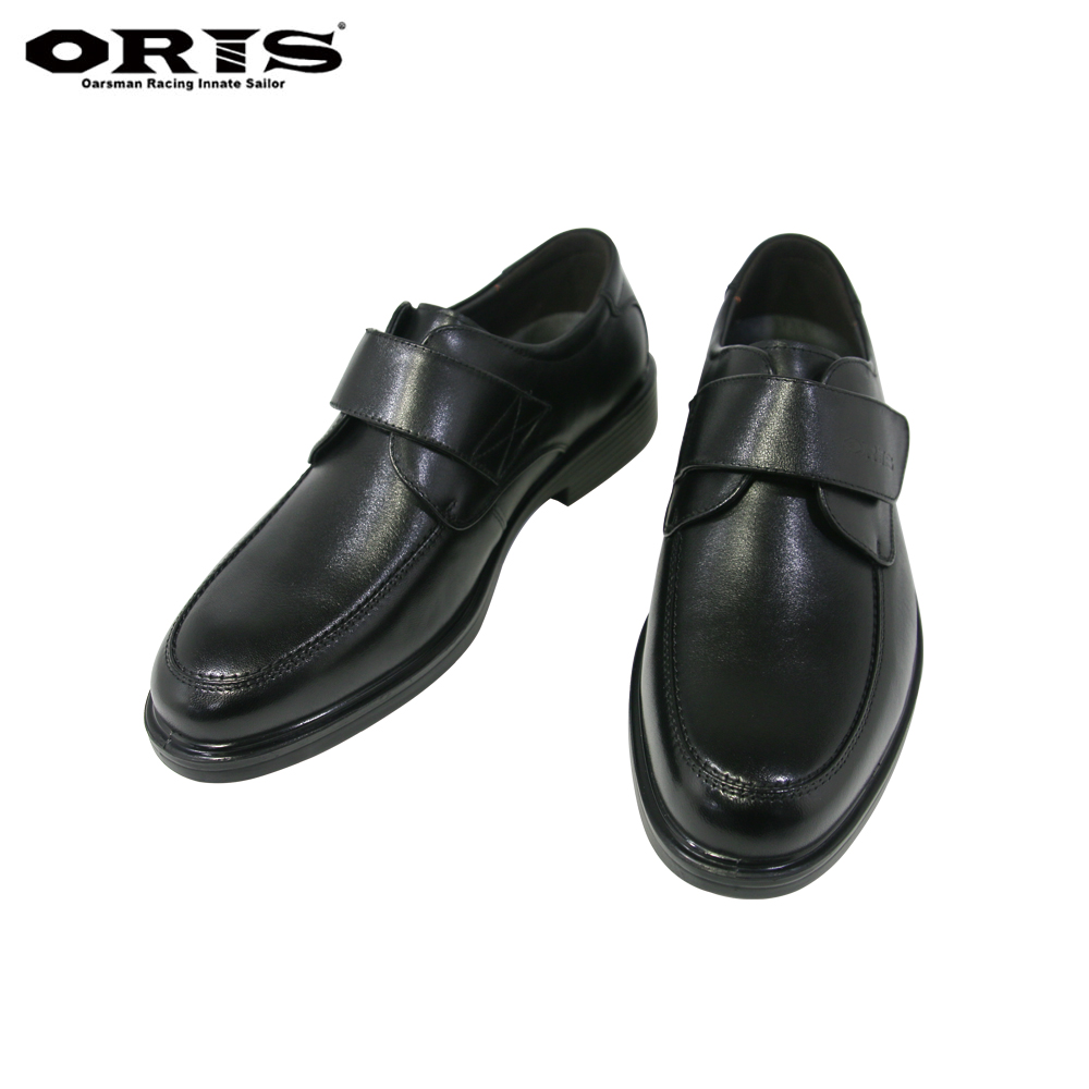 oris 帆船鞋 輕量化黏扣帶懶人皮鞋-黑-S2901N01