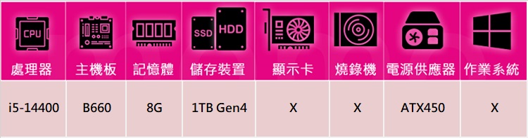 華擎平台 i5十核{滄狼祭司}文書機(i5-14400/B6