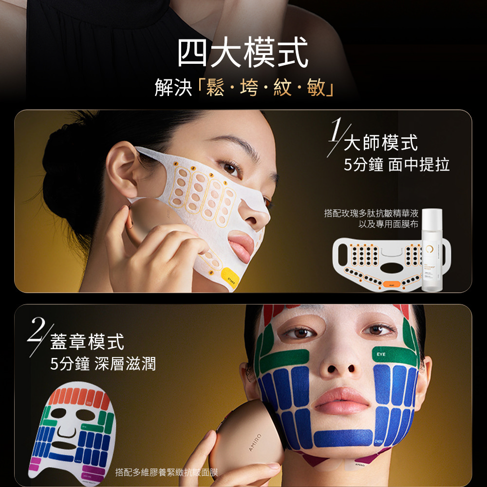 搭配多維膠養緊緻抗皺面膜