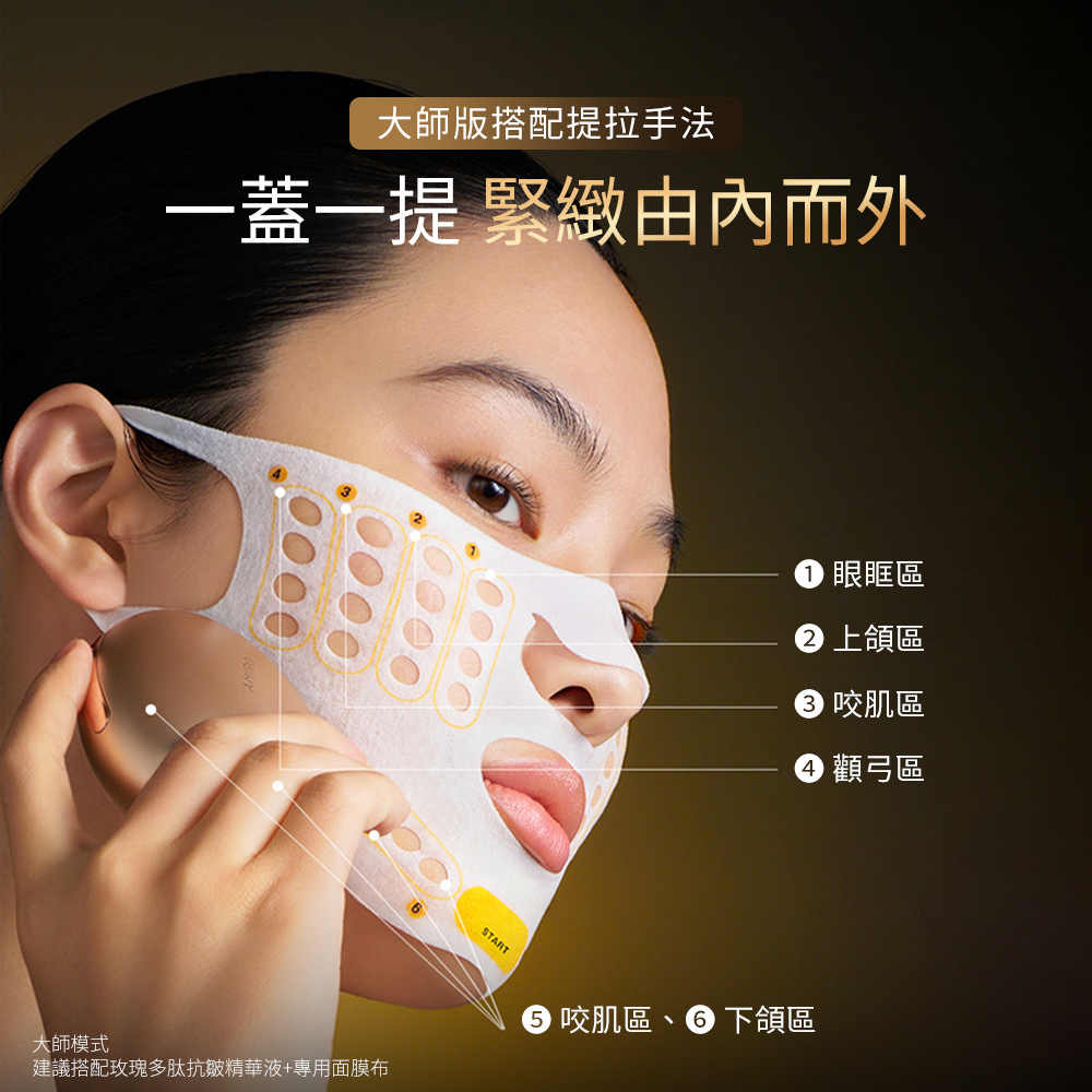 建議搭配玫瑰多肽抗皺精華液專用面膜布